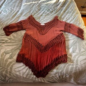 Dreamers Terracotta Crochet Top